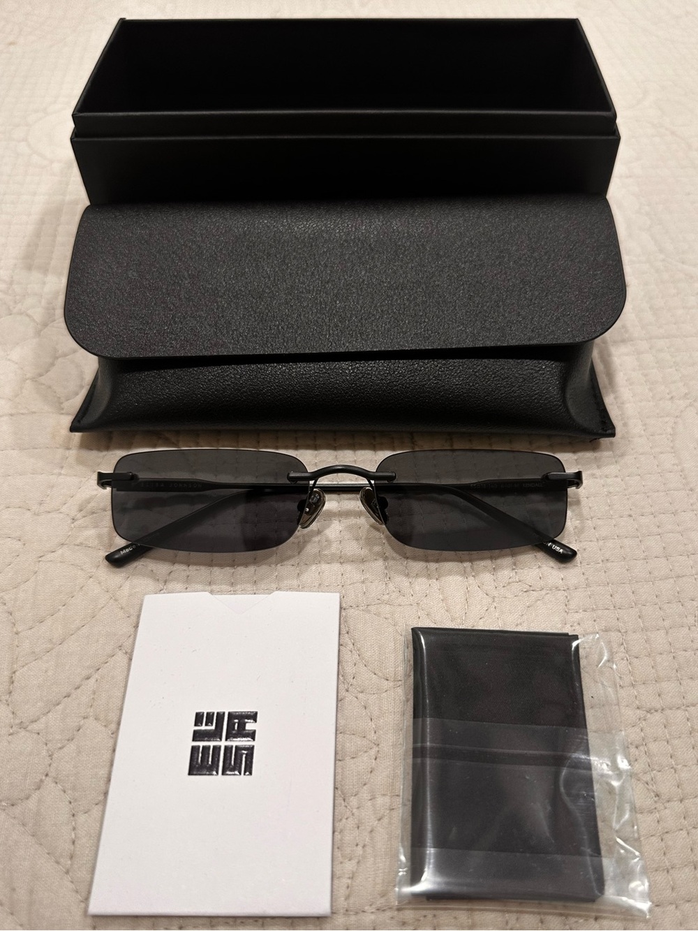 Elisa Johnson Kendall Sunglasses in Gloss Black